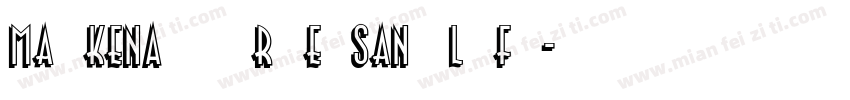 MaokenAssortedSans lift字体转换